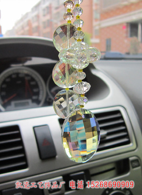 水晶汽车挂件批发 水晶车挂 挂件 可订制各种水晶挂饰 礼品